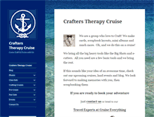 Tablet Screenshot of crafterstherapycruise.com